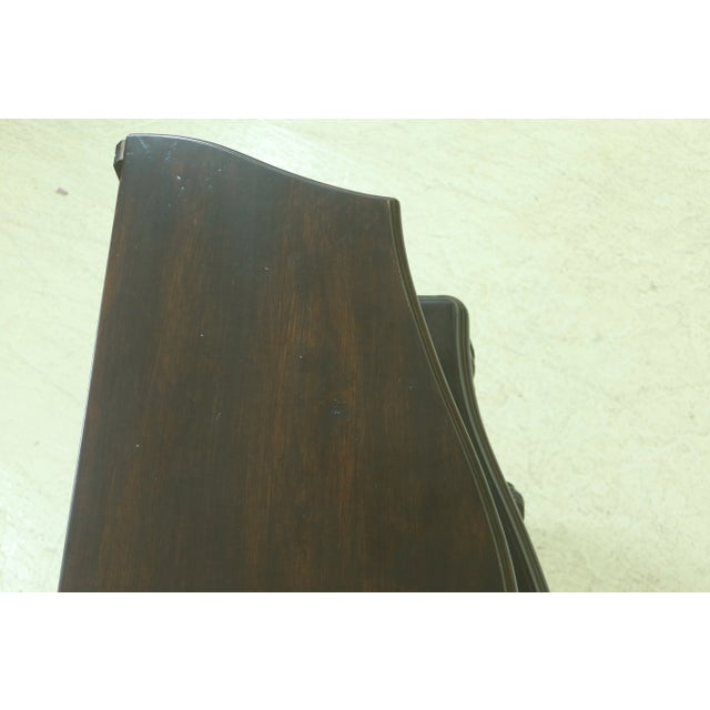 French Style Bombe 2 Drawer Commode W. Bookshelf For Sale In Philadelphia - Image 6 of 11