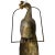 Brass & Pewter Patinated Hanging Peacock Sculpture by Sergio Bustamante. Made in Mexico in 1984. Includes proof of...