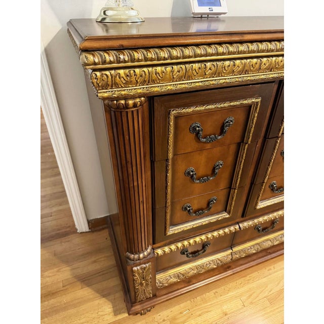 Hollywood Regency Pulaski Bellissimo Dresser / Credenza - Stunning! Renaissance Baroque For Sale - Image 3 of 4