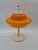 1970s Space Age Table Lamp with Orange Glass Shade, Europe, 1970s For Sale - Image 5 of 12