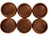 Enhance your dining experience with this vintage set of six genuine teak salad bowls. Crafted from high-quality teak wood,...
