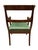 Neoclassical Revival Chair with Green Leather Seat For Sale - Image 4 of 7