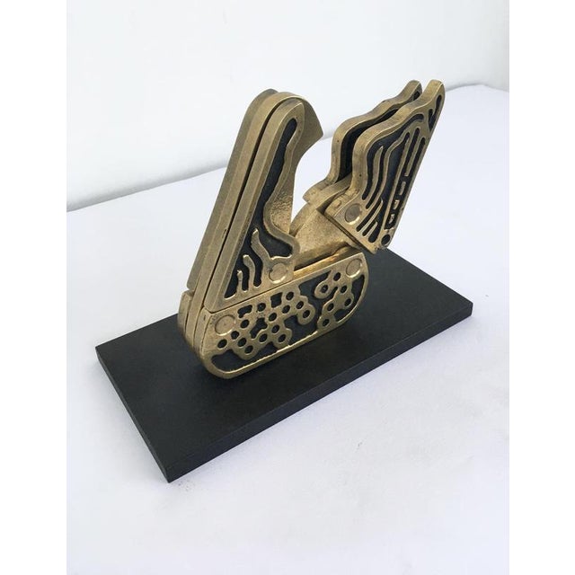 Bruno Chersicla, Abstract Alambicco / Still Kinetic Sculpture, 1980, Painted Metal For Sale - Image 3 of 18