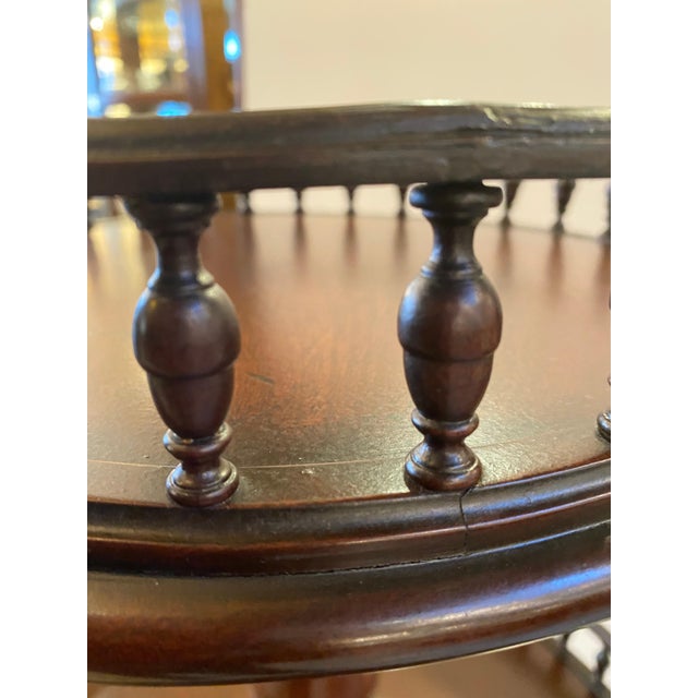 Brown Circa 1800 Philadelphia Mahogany Silent Butler Dumb Waiter Table For Sale - Image 8 of 10