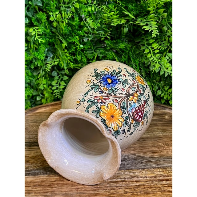 Vintage Hand-Painted Baffoni Gubbio Italian Vase For Sale In Baltimore - Image 6 of 7