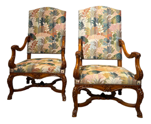 Antique Louis XV Handcarved Armchair