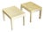 1980s Henredon Asian Style Faux Goatskin Lacquered Side Tables- A Pair For Sale