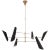 Franca Large Pivoting Chandelier in Hand-Rubbed Antique Brass with Black Shades Designer: AERIN Fixture Height: 18.25"...