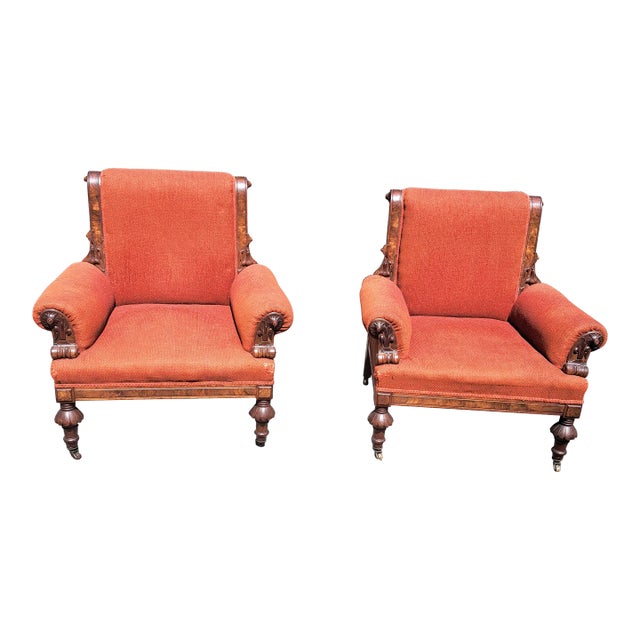 Late 19th Century Victorian Chairs a Pair For Sale