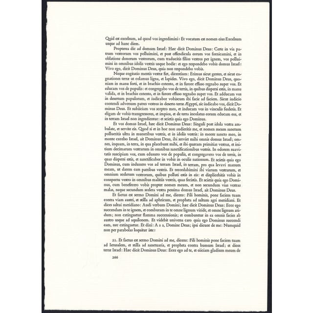 1968 Salvador Dalí Biblia Sacra Lithograph "Ecce Quasi Filius Hominis in Nubibus Us Caeli" (Son of Man in Clouds of Heaven) For Sale - Image 9 of 11