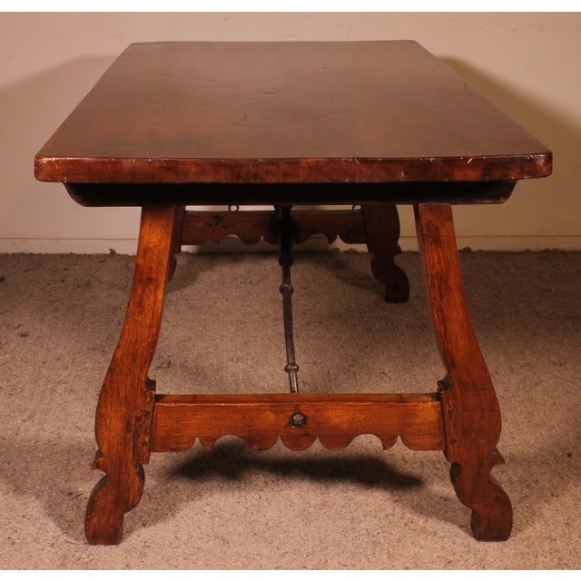 Antique Spanish Walnut Table, 1600s For Sale - Image 3 of 14
