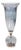 Ayers Smoked Glass Trumpet Vase Tall For Sale