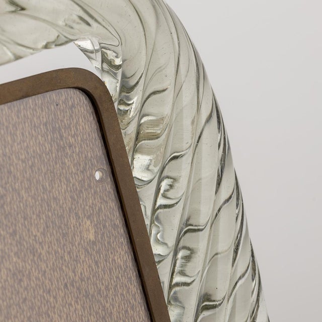 1950s 20th Century Italian Venetian Glass Photograph Frame by Paolo Venini attributable to Venini for Venini, 1950s For Sale - Image 5 of 13