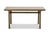 Blending timeless materials with sculptural simplicity, this rectangular cocktail table pairs a richly textured white...
