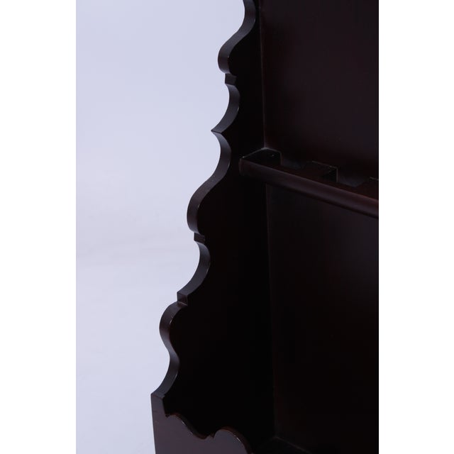 1980s Virginia Metalcrafters Colonial Williamsburg Mahogany Spoon Display Rack For Sale - Image 9 of 12