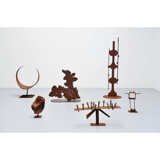 Brown Abstract Modern Trash Sculpture by Theo Niermeijer, 1970 For Sale - Image 8 of 9