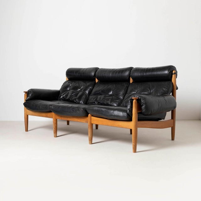 1970s Brazilian Style Three-Seater Sofa by Eric Merthen for Ire Möbler, Sweden, 1960s For Sale - Image 5 of 9