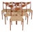 Danish GS60 Chairs in Teak and Paper Cord by Arne Wahl Iversen for Glyngøre Stolefabrik, 1970s, Set of 6 For Sale