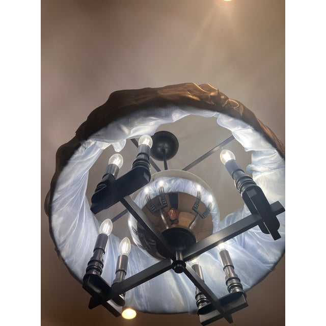 2000 - 2009 The Bill Sofield Baker Fonthill Ceiling Lamp - Original Baker Documentation Available For Sale - Image 5 of 7