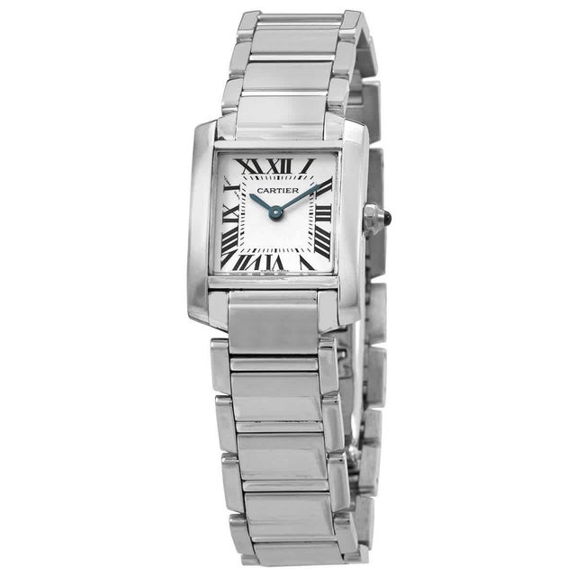 Cartier Tank Francaise 2403 18K White Gold Ladies Watch Pre Loved For Sale - Image 15 of 18