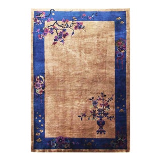Antique Art Deco Chinese Rug For Sale