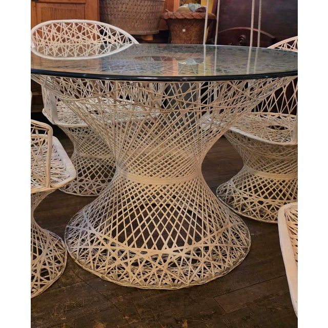 Mid-Century Modern Mid Century Modern Spun Fiberglass Dining Patio Set by Russell Woodward,6 Pieces, Attributed For Sale - Image 3 of 11