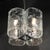 1970s Mid-Century Modern Hand-Blown Murano Mottled Glass & Nickel Chandelier by Mazzega For Sale - Image 18 of 18