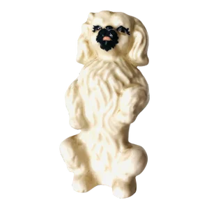 Vintage Porcelain Pekingese Dog Figurinel
