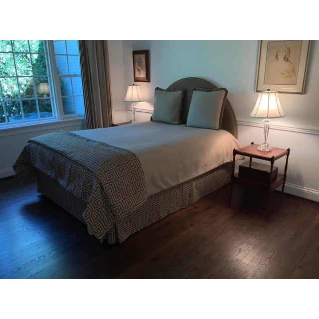 Taupe Custom Matalase - Duvet Cover & 2 Matching Euro Shams For Sale - Image 8 of 11