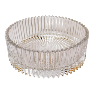 Vintage Ridged Crystal Bowl