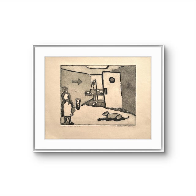 The Operation, created by the artist Brenda O'Steen. Etching print medium signed in pencil