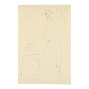 1968 Egon Schiele Lithograph 23 the Dancer Moa Reproduction