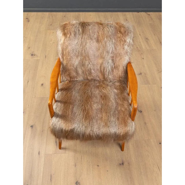 Beech Lounge Chair, 1950s For Sale - Image 4 of 9