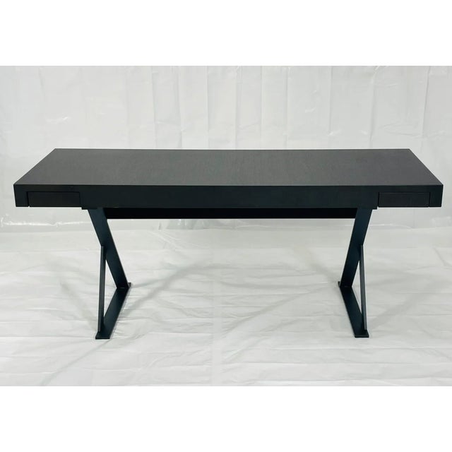 Elegant and architectural desk designed by Antonio Citterio for B&B Italia, showcasing the refined craftsmanship and...