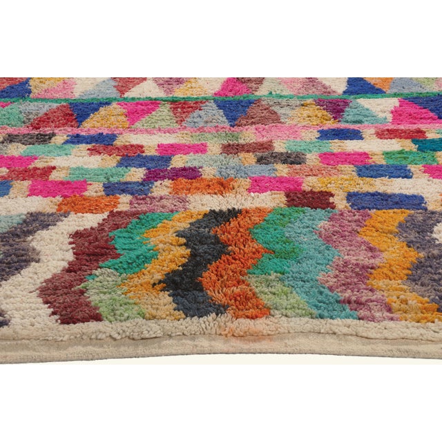 Berber Tribes of Morocco Contemporary Boujad Moroccan Rug, 10'02 X 12'09 For Sale - Image 4 of 10