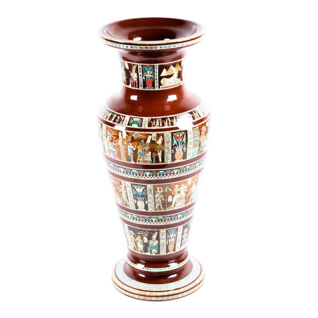 Egyptian Floor Vase/Urn Chairish