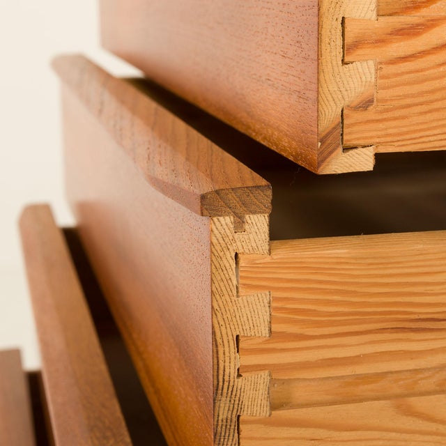 Brown Vintage Danish Teak Dresser, 1960s For Sale - Image 8 of 12