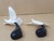 Vintage - Pair of John Perry Seagulls in Flight Figurines - Black Base - White Matte Pellucida For Sale - Image 10 of 15