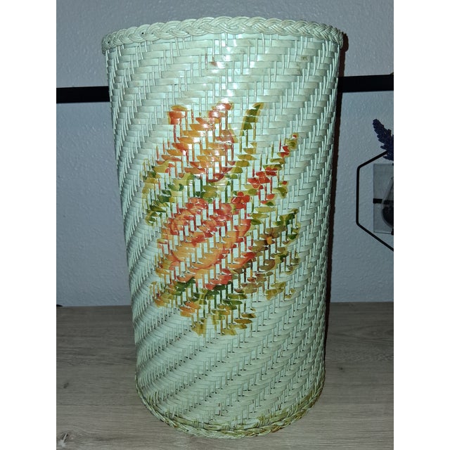 Shabby Chic 1950s Set of 2, Harvey Waste Baskets For Sale - Image 3 of 4