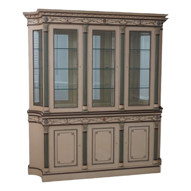 Ej Victor Newport Collection Neoclassical Breakfront For Sale