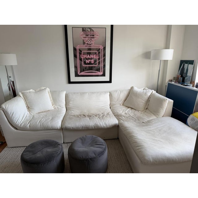 Pop Art Contemporary Large Framed Chanel No. 5 Neon-Style Art Print For Sale - Image 3 of 3