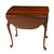 1970s Pair Hitchcock Solid Cherry Drop Leaf Side Tables Queen Anne Style End Tables For Sale - Image 13 of 15