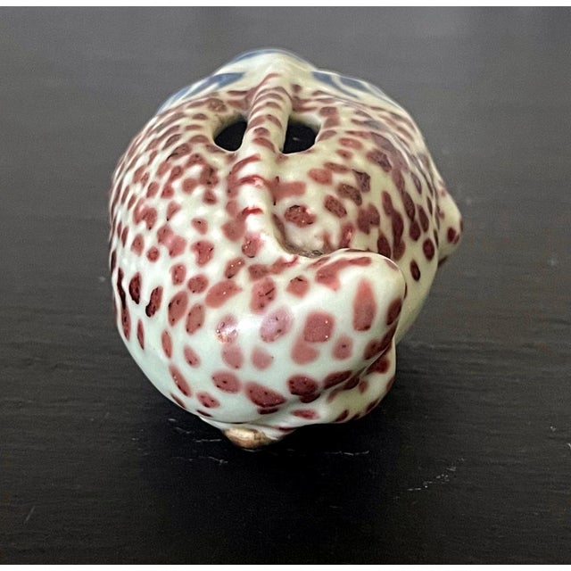 Korean Ceramic Water Dropper in Frog Form For Sale - Image 11 of 12