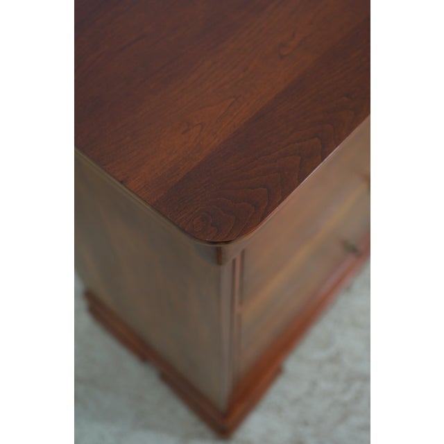 Wood Stickley Cherry Marseilles 8 Drawer Double Dresser W. Mirror For Sale - Image 7 of 15
