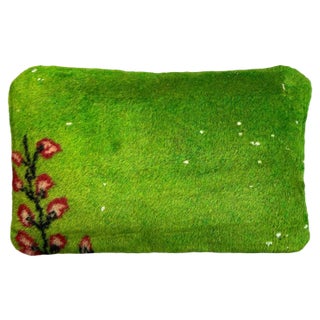 Vintage Handmade Rug Cushion Cover For Sale