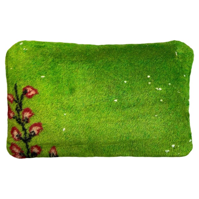 Vintage Handmade Rug Cushion Cover For Sale