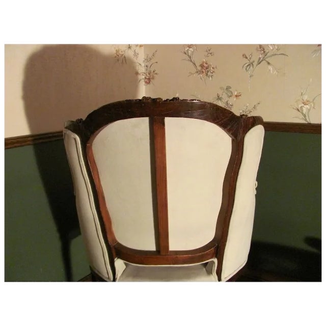 Antique French Louis XV Walnut Bergere Armchair Circa 1760 For Sale - Image 10 of 10