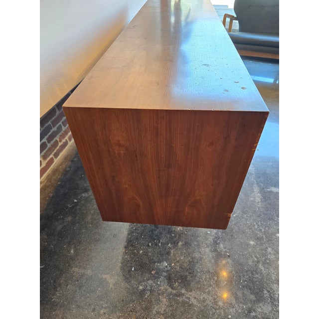 Mid-Century Modern Drexel Declaration Walnut Sideboard Media Cabinet MCM Vintage For Sale - Image 3 of 12