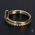 18k Yellow Gold Stackable Rings With Trillion & Round Diamonds - Size 4.75 For Sale - Image 4 of 4