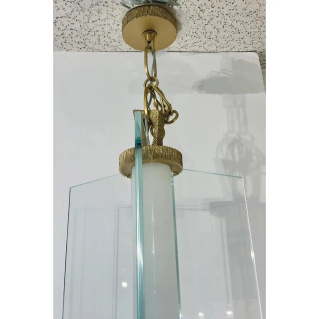 Modern Baker Modern Satin Brass Finished Glow Lantern For Sale - Image 3 of 4